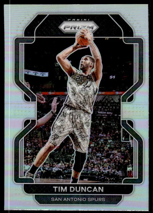 2021-22 Panini Silver Prizm Tim Duncan 268 San Antonio Spurs