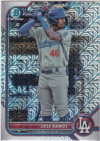 2022 Bowman Chrome Prospects Jose Ramos Mojo Refractors #BCP-228 Los Angeles Dodgers