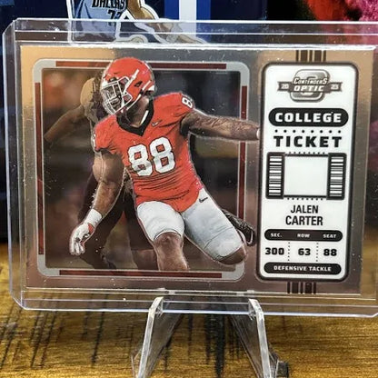 2023 Panini Chronicles Draft Picks - Contenders Optic #21 - Jalen Carter - Georgia Bulldogs