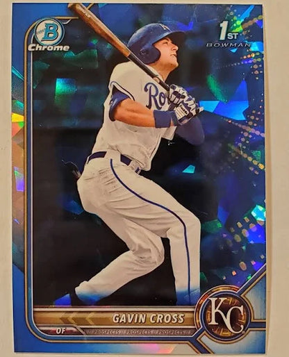 Gavin Cross 2022 Bowman Draft Chrome Sapphire 1st Bowman #BDC-6 Royals
