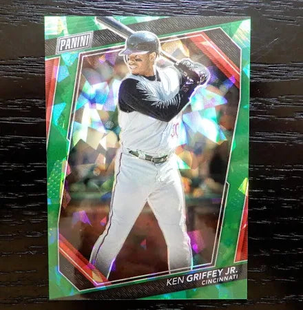 2023 Panini VIP NATIONAL CONVENTION Green Cracked Ice 33/99 Ken Griffey Jr. #44 Cincinnati Reds
