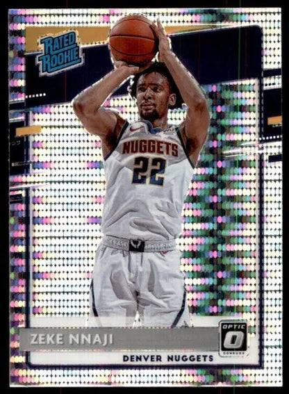 2020-21 Donruss Optic Pulsar Rated Rookies Zeke Nnaji #172 Denver Nuggets