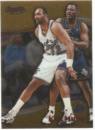 1998-99 Bowman's Best Karl Malone #80 Utah Jazz