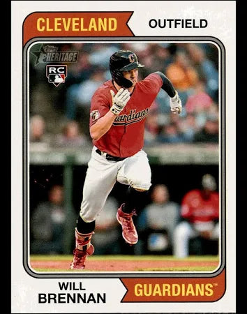 2023 Topps Heritage Will Brennan RC #321 Cleveland Guardians