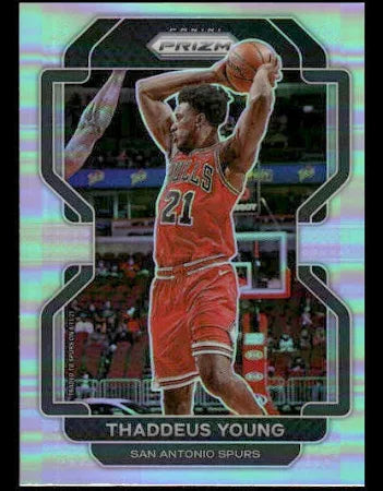 2021-22 Panini Silver Prizm Thaddeus Young 118 San Antonio Spurs