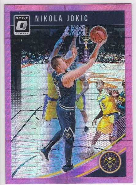 2018-19 Donruss Optic Nikola Jokic Hyper Pink Parallel PRIZM #100