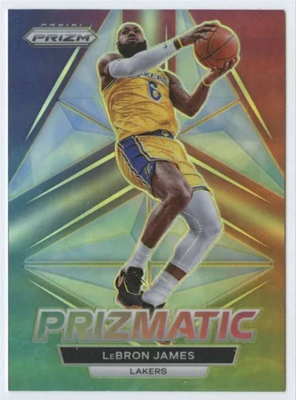 2022-23 Prizm Prizmatic Prizms Silver 9 Lebron James LA Lakers