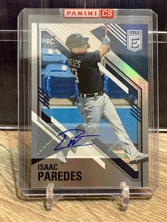 2021 Panini Chronicles Elite Isaac Paredes Auto Rookie #29 Detroit Tigers
