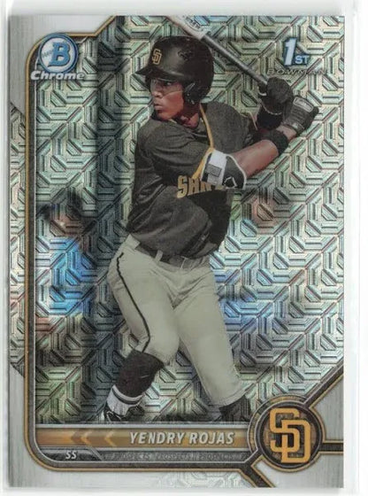2022 Bowman Chrome Prospects Yendry Rojas Mojo Refractors #BCP-178 San Diego Padres