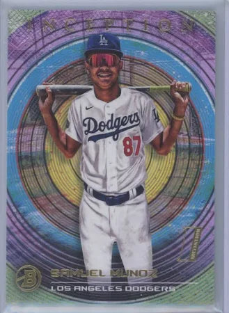 2022 Bowman Inception Samuel Munoz #72 Los Angeles Dodgers