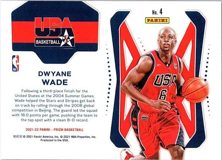 2021 Panini Prizm USA Dwyane Wade #4