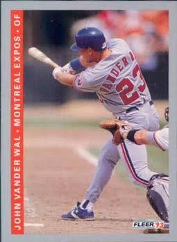 1993 Fleer John Vander Wal #80 Montreal Expos