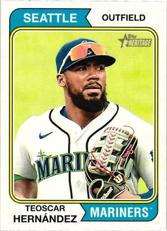 2023 Topps Heritage Teoscar HernÃ¡ndez #272 Toronto Blue Jays