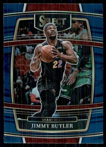 2021-22 Panini Select Jimmy Butler Blue Prizm #97 Miami Heat