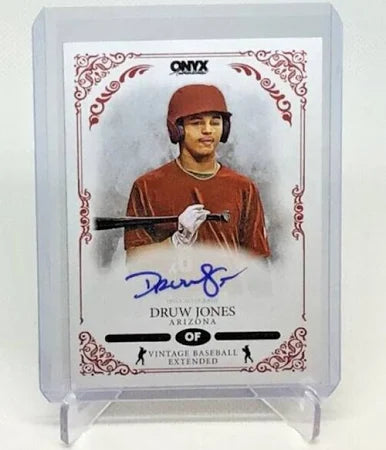 2022 Onyx Vintage Extended Blue Signature #VADJ Druw Jones /400 - Arizona Diamondbacks