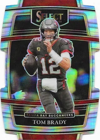 2021 Panini Select Tom Brady Die-Cut Silver Prizm #1 Tampa Bay Buccaneers
