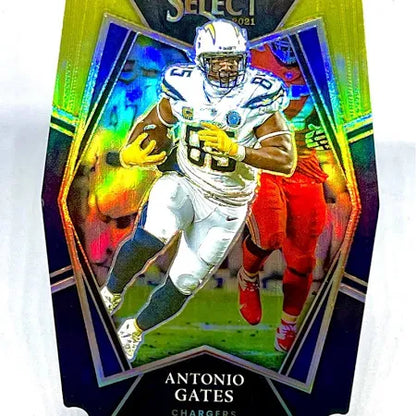 Panini 2021 Select Antonio Gates GOLD PREMIER LEVEL PRIZM Die-Cut SSP No. 138 HOF