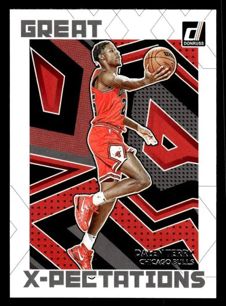 2022-23 Panini Donruss Great X-Pectations Dalen Terry #19 Chicago Bulls