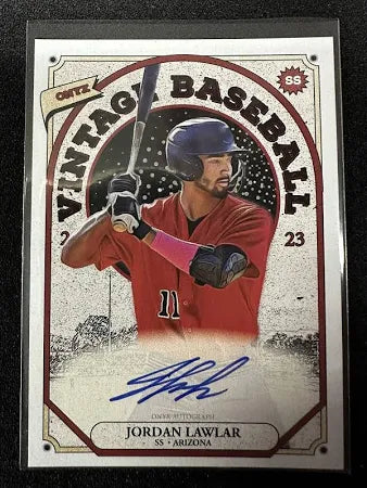 2023 Onyx Vintage Blue Signatures #VAJL Jordan Lawlar - Arizona Diamondbacks