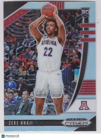 2020 Panini Prizm Draft Picks Silver Prizm Zeke Nnaji RC #34