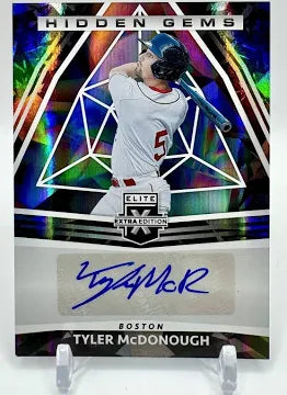 2022 Panini Elite Extra Edition Hidden Gems Black Tyler McDonough #HG-TM Auto