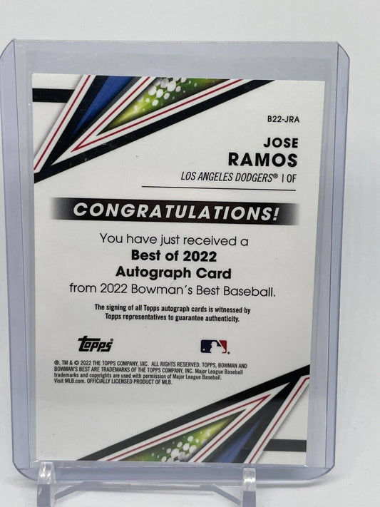 2022 Bowman's Best Auto Jose Ramos #B22-JRA Los Angeles Dodgers