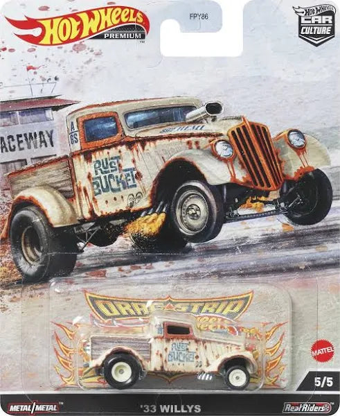 Hot Wheels Premium Car Culture Drag Strip - Set of 5 or Assorted Style