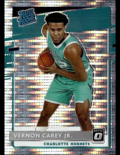 2020-21 Donruss Optic Pulsar Rated Rookies Vernon Carey Jr. #182 Charlotte Hornets