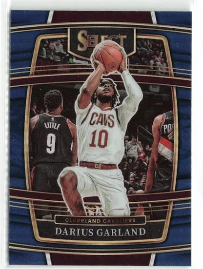 2021-22 Panini Select Darius Garland Blue Prizm #13 Cleveland Cavaliers
