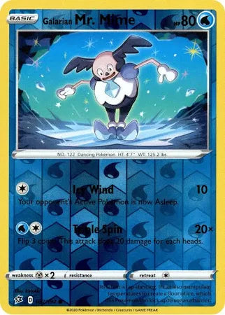 Sword and Shield Rebel Clash Reverse Holo 037 Galarian Mr. Mime