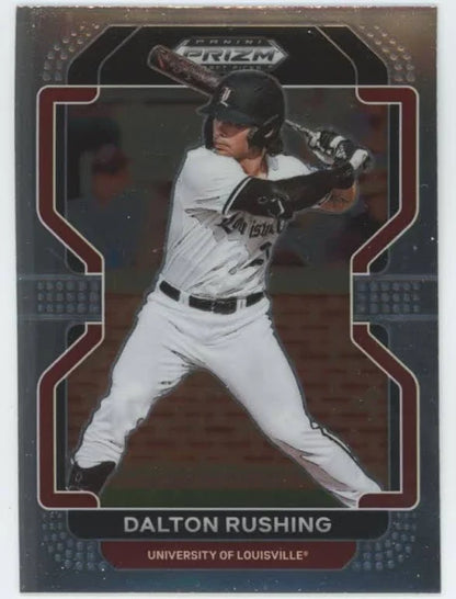 2022 Panini Prizm Draft Pick Dalton Rushing #40 Louisville Cardinals