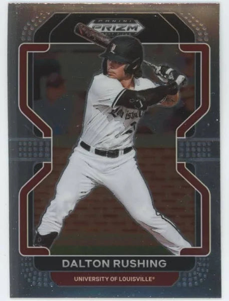 2022 Panini Prizm Draft Pick Dalton Rushing #40 Louisville Cardinals