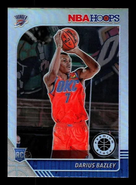 2019-20 Hoops Premium Stock Darius Bazley Rookie Silver Prizm #249 Oklahoma City Thunder