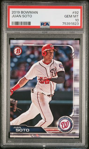2019 Bowman Juan Soto #92 PSA 10 GEM MINT