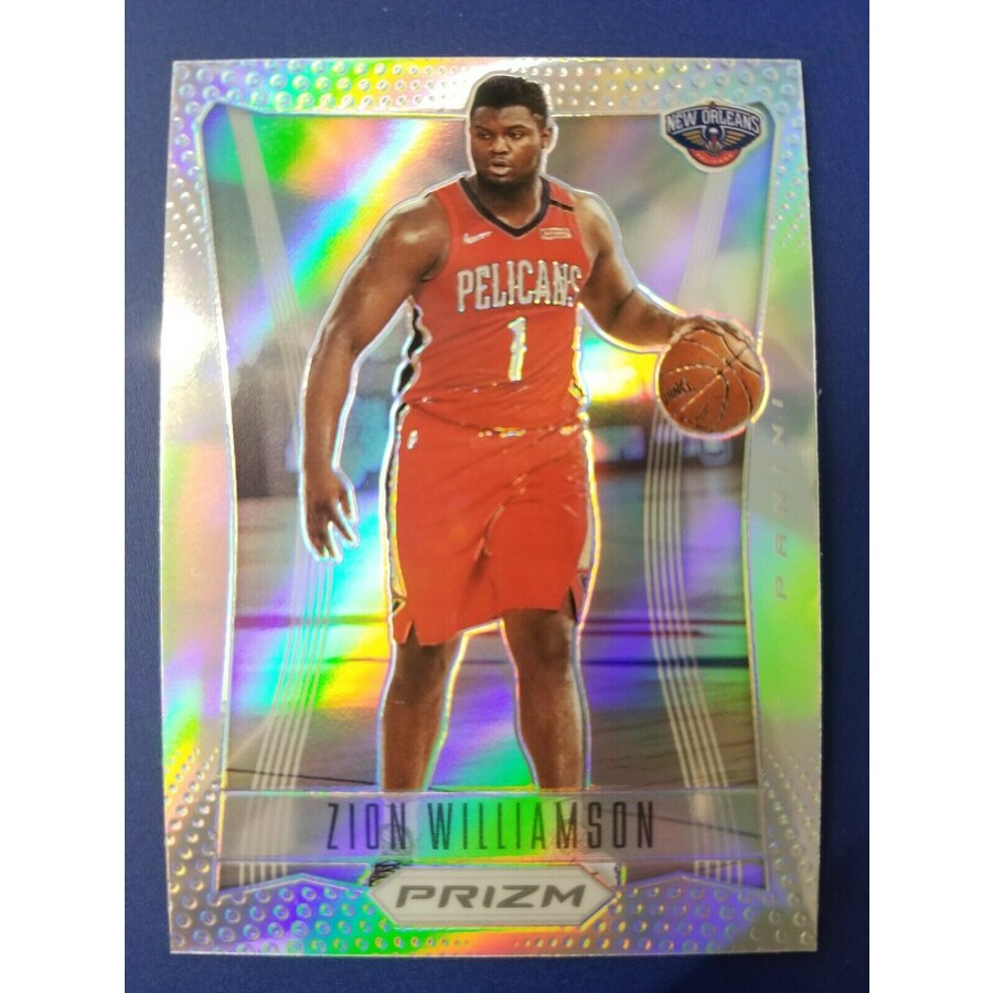 2020-21 Panini Prizm Silver Flashbacks Zion Williamson #8 New Orleans Pelicans