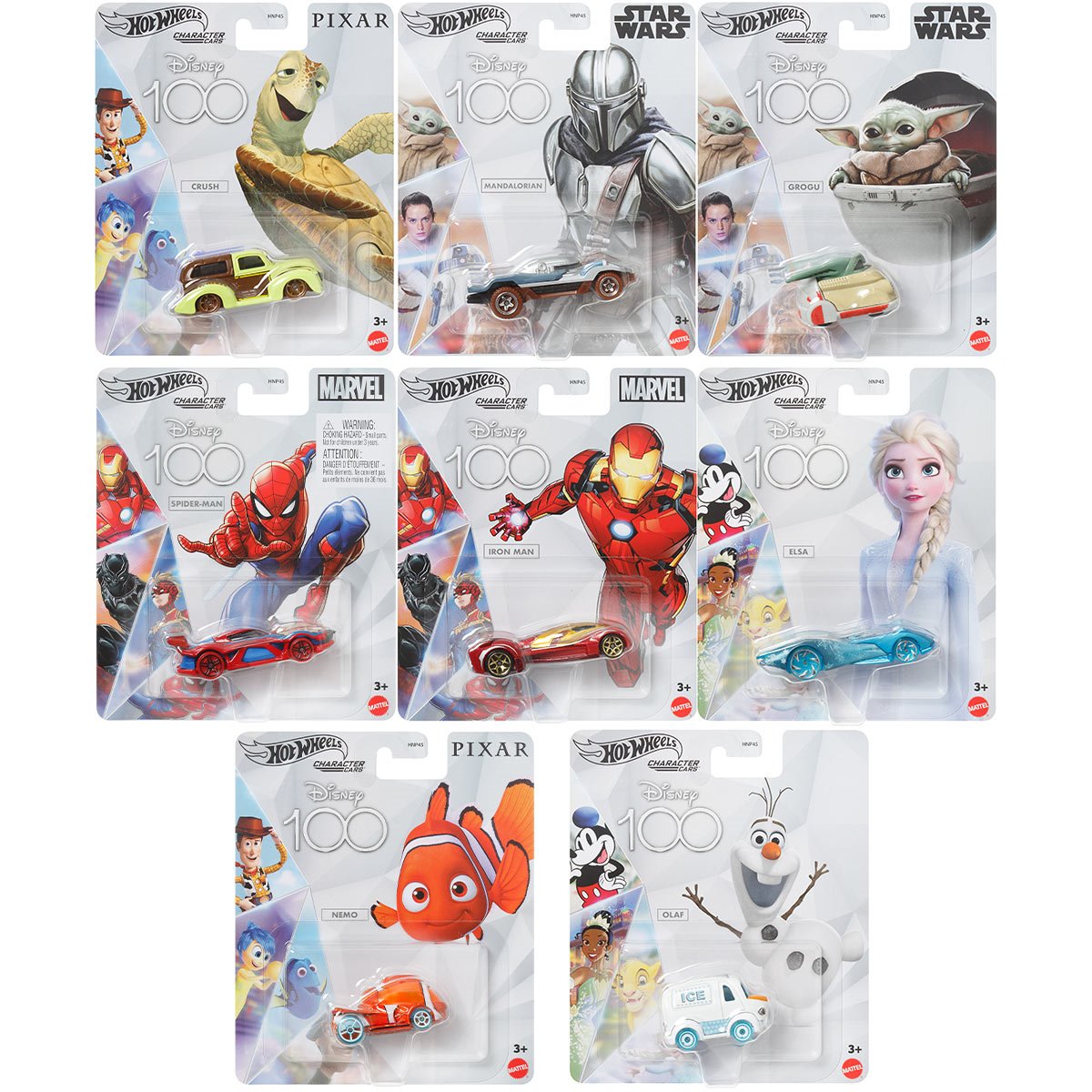 2023 Hot Wheels Disney 100th Character Car - Assorted