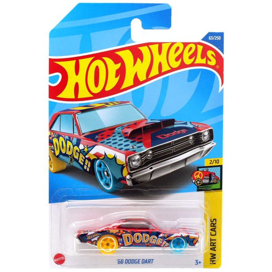 Hot Wheels '68 Dodge Dart Red HW Art Cars 2/10 63/250 HCW96