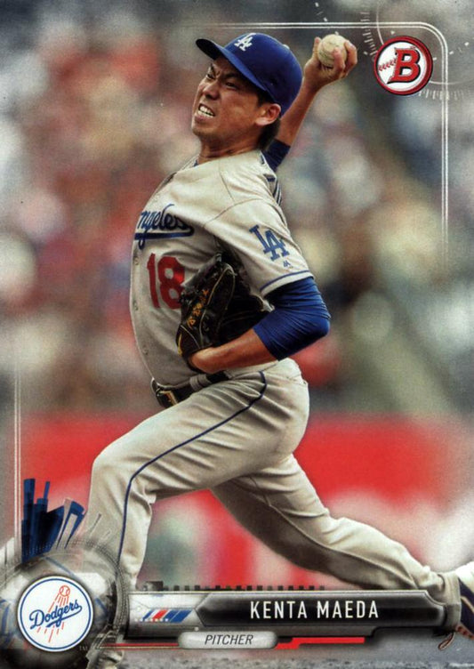 2017 Bowman Kenta Maeda #2 Los Angeles Dodgers