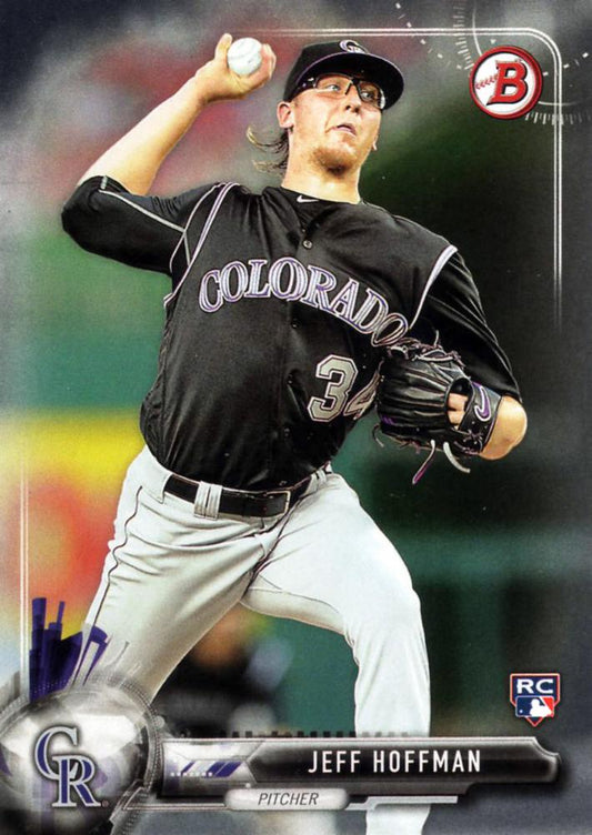 2017 Bowman Jeff HoffmanÂ  RC # 4 Colorado Rockies
