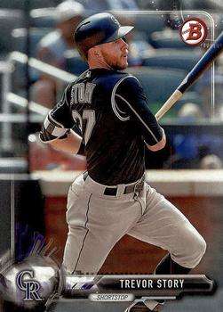2017 Bowman Trevor Story  # 5 Colorado Rockies