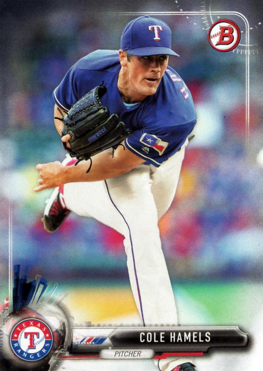 2017 Bowman Cole Hamels  # 7 Texas Rangers
