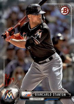 2017 Bowman Giancarlo Stanton  # 21 Miami Marlins