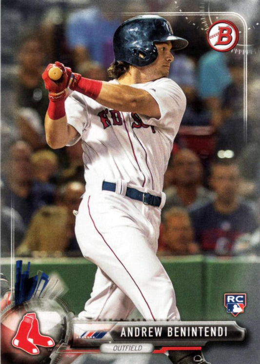 2017 Bowman Andrew BenintendiÂ  RC # 23 Boston Red Sox