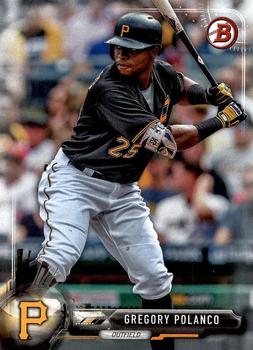 2017 Bowman Gregory Polanco  # 48 Pittsburgh Pirates