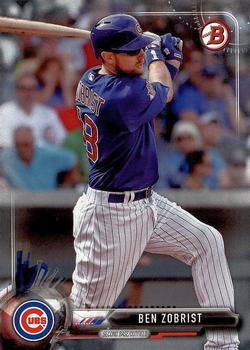 2017 Bowman Ben Zobrist  # 65 Chicago Cubs