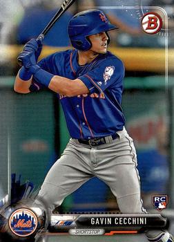 2017 Bowman Gavin CecchiniÂ  RC # 66 New York Mets