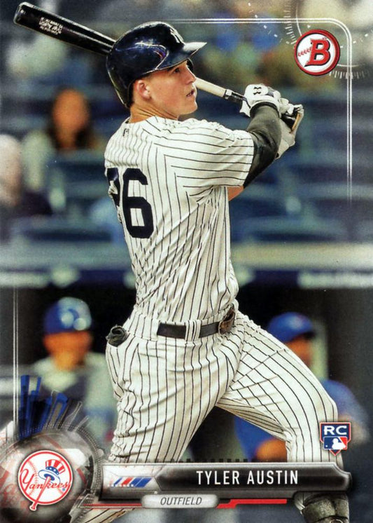 2017 Bowman Tyler AustinÂ  RC # 86 New York Yankees
