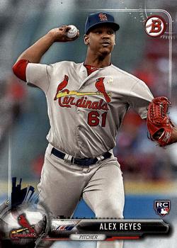 2017 Bowman Alex ReyesÂ  RC # 98 St. Louis Cardinals