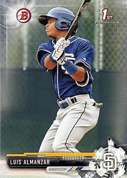 2017 Bowman Prospects Luis AlmanzarÂ  FBC BP8 San Diego Padres