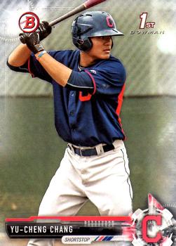 2017 Bowman Prospects Yu-Cheng Chang FBC BP79 Cleveland Indians